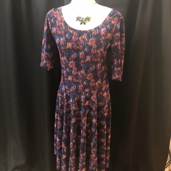 LuLaRoe Dresses & Skirts - NICOLE Lularoe Blue Purple Size Xl EUC fits 18-20